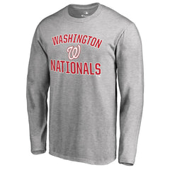 Washington Nationals Victory Arch 2 Long Sleeve T-Shirt - Ash T-shirts