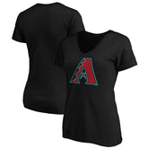 Arizona Diamondbacks Women's Secondary Color Primary Logo T-Shirt - Black T-shirts