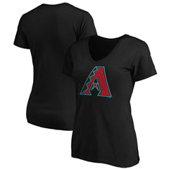 Arizona Diamondbacks Women's Secondary Color Primary Logo T-Shirt - Black T-shirts