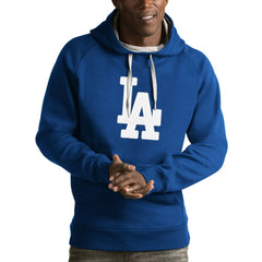 Los Angeles Dodgers Antigua Victory Pullover Hoodie - Royal Hoodies