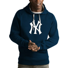 New York Yankees Antigua Victory Pullover Hoodie - Navy Hoodies