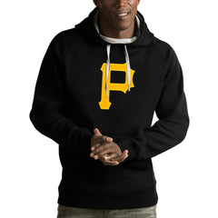 Pittsburgh Pirates Antigua Victory Pullover Hoodie - Black Hoodies