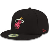 Miami Heat Team Color 59FIFTY Fitted Hat Black