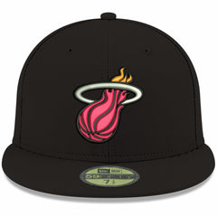Miami Heat Team Color 59FIFTY Fitted Hat Black
