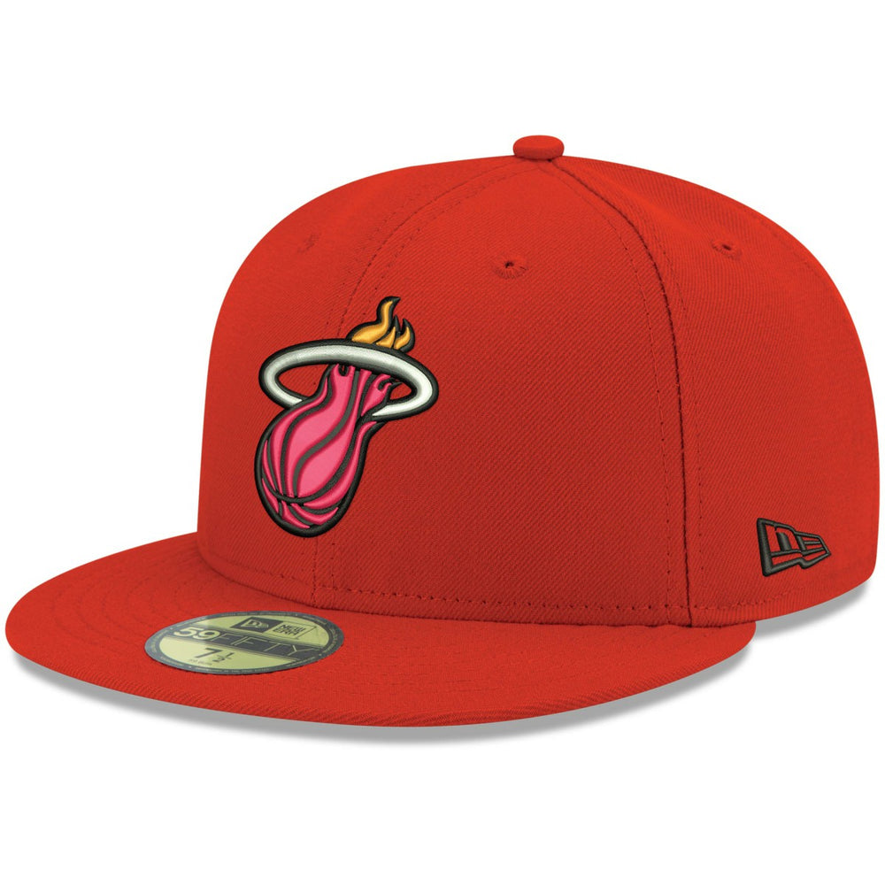 Miami Heat Team Color 59FIFTY Fitted Hat Red