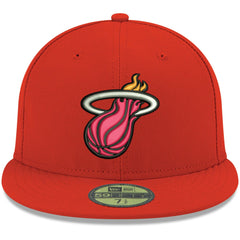 Miami Heat Team Color 59FIFTY Fitted Hat Red