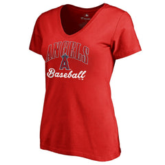 Los Angeles Angels Women's Victory Script T-Shirt - Red T-shirts