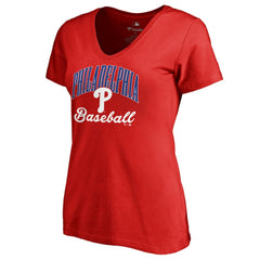 Philadelphia Phillies Women's Victory Script T-Shirt - Red T-shirts
