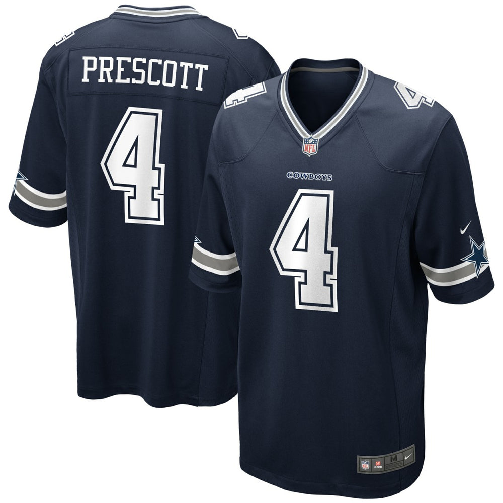NFL Dak Prescott Dallas Cowboys Youth Game Jersey - Navy
