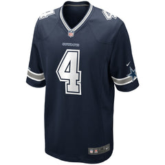 NFL Dak Prescott Dallas Cowboys Youth Game Jersey - Navy