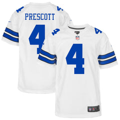 NFL Dak Prescott Dallas Cowboys Youth Game Jersey - White