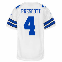 NFL Dak Prescott Dallas Cowboys Youth Game Jersey - White