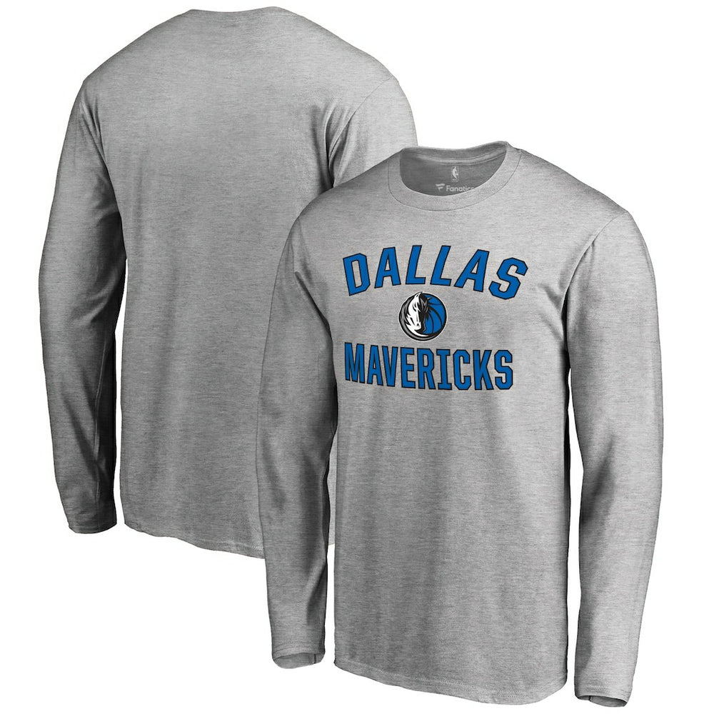 Dallas Mavericks Victory Arch Long Sleeve T-Shirt Ash