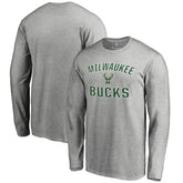 Milwaukee Bucks Victory Arch Long Sleeve T-Shirt Ash