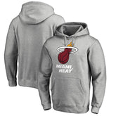 Miami Heat Primary Logo Pullover Hoodie Heather Gray