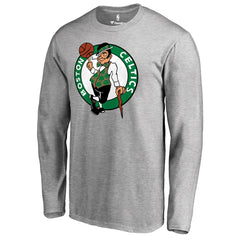 Boston Celtics Primary Logo Long Sleeve T-Shirt Heather Gray