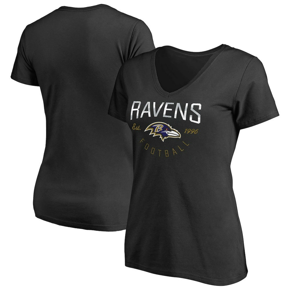 Baltimore Ravens Women's Live For It T-Shirt Black