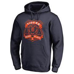 Detroit Tigers Police Badge Pullover Hoodie - Navy Hoodies