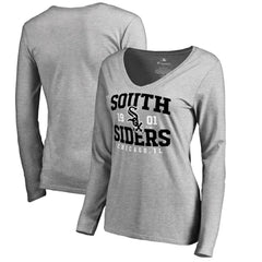 Chicago White Sox Women's South Siders Hometown Long Sleeve T-Shirt - Ash T-shirts
