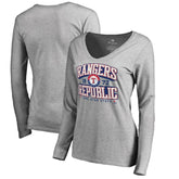 Texas Rangers Women's Rangers Republic Hometown Long Sleeve T-Shirt - Ash T-shirts