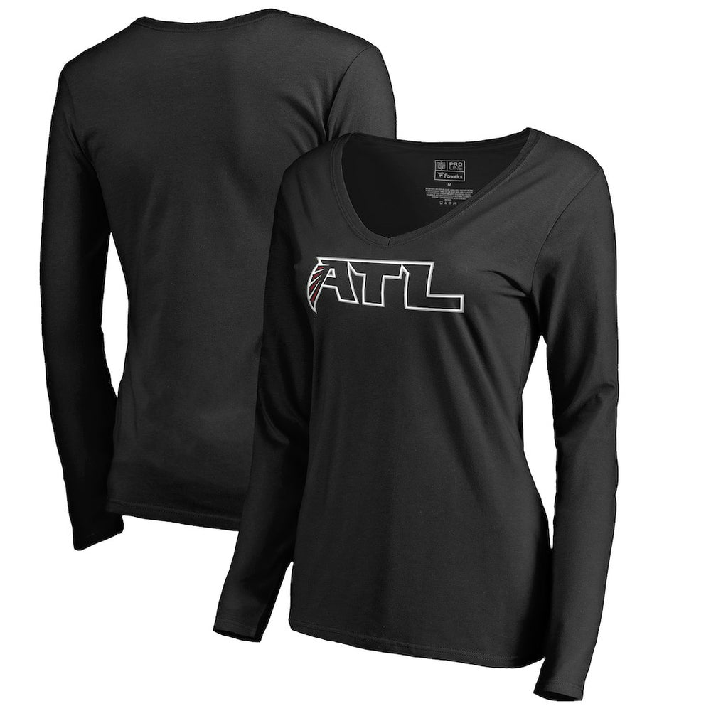 Atlanta Falcons Women's Alternate Logo Long Sleeve T-Shirt Black