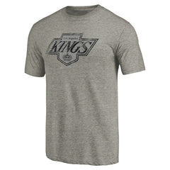 NHL Los Angeles Kings Throwback Logo 1988-1989 Tri-Blend T-Shirt - Ash