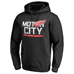 NHL Detroit Red Wings Hometown Collection Motor City Pullover Hoodie - Black