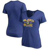 NHL St. Louis Blues Women's Hometown Collection Bleed Blue V-Neck T-Shirt - Blue