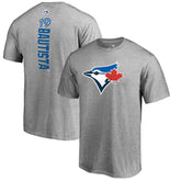 Jose Bautista Toronto Blue Jays Backer Name & Number T-Shirt - Heather Gray T-shirts