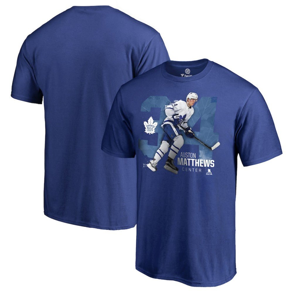 NHL Auston Matthews Toronto Maple Leafs Core Player T-Shirt - Royal
