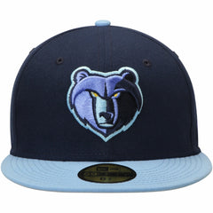 Memphis Grizzlies Team Color 2Tone 59FIFTY Fitted Hat Navy/Light Blue