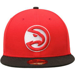 Atlanta Hawks Team Color 2Tone 59FIFTY Fitted Hat Red/Black