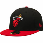 Miami Heat Team Color 2Tone 59FIFTY Fitted Hat Black/Red