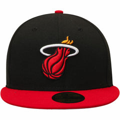 Miami Heat Team Color 2Tone 59FIFTY Fitted Hat Black/Red