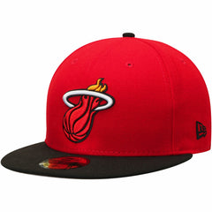 Miami Heat Team Color 2Tone 59FIFTY Fitted Hat Red/Black