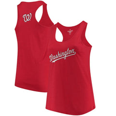 Washington Nationals Soft as a Grape Women's Plus Size Swing for the Fences Racerback Tank Top - Red Tanks