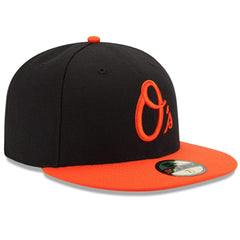 Baltimore Orioles New Era Alternate Authentic Collection On Field 59FIFTY Performance Fitted Hat - Black/Orange Hats