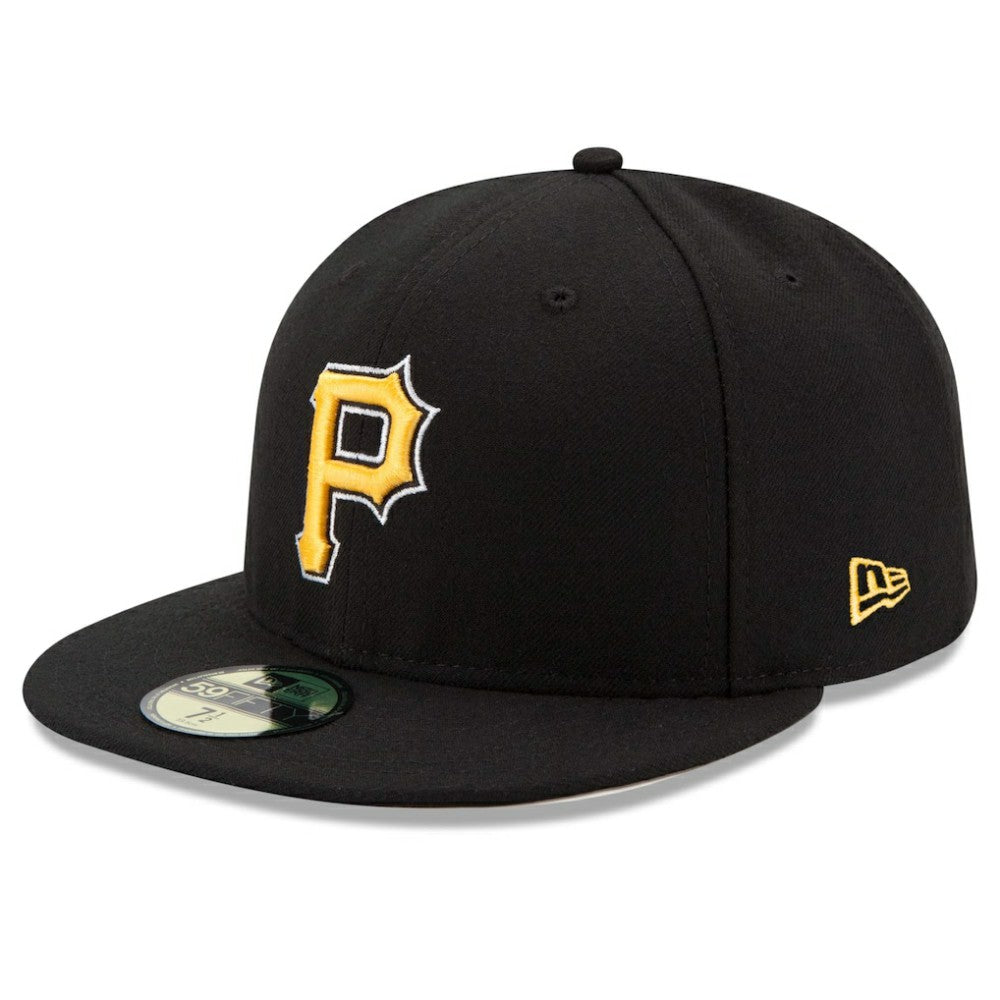 Pittsburgh Pirates New Era Alternate Authentic Collection On-Field 59FIFTY Fitted Hat - Black Hats