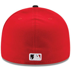 Cincinnati Reds New Era Road Authentic Collection On-Field 59FIFTY Fitted Hat - Red/Black Hats