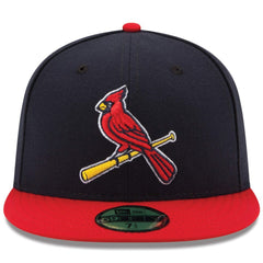 St. Louis Cardinals New Era Alternate 2 Authentic Collection On-Field 59FIFTY Fitted Hat - Navy/Red Hats