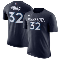Karl-Anthony Towns Minnesota Timberwolves Name & Number Performance T-Shirt Blue