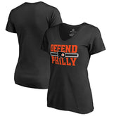 NHL Philadelphia Flyers Women's Hometown Collection Defend T-Shirt - Black