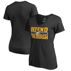 NHL Pittsburgh Penguins Women's Hometown Collection Defend T-Shirt - Black