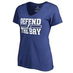 NHL Tampa Bay Lightning Women's Hometown Collection Defend T-Shirt - Blue