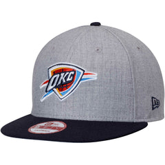Oklahoma City Thunder Two-Tone 9FIFTY Snapback Adjustable Hat Heathered Gray/Navy