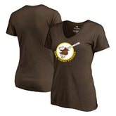 San Diego Padres Women's Cooperstown Collection Forbes T-Shirt - Brown T-shirts