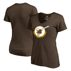 San Diego Padres Women's Cooperstown Collection Forbes T-Shirt - Brown T-shirts