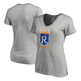Kansas City Royals Women's Cooperstown Collection Forbes T-Shirt - Ash T-shirts