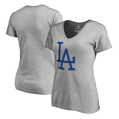 Los Angeles Dodgers Women's Cooperstown Collection Forbes T-Shirt - Ash T-shirts