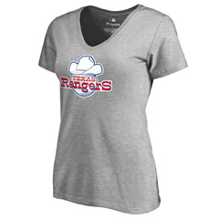 Texas Rangers Women's Cooperstown Collection Forbes T-Shirt - Ash T-shirts